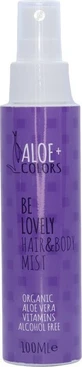 ALOE+ COLORS Be Lovely Hair & Body Mist Hydrating Body & Hair Spray with Caramel & Bitter Almond Fragrance 100ml