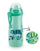 NUK First Choice Sports Cup Chameleon (schimbă culoarea) Push-Pull Cup cu capac care schimbă culoarea de la 24 de luni, 450 ml în diferite culori - verde