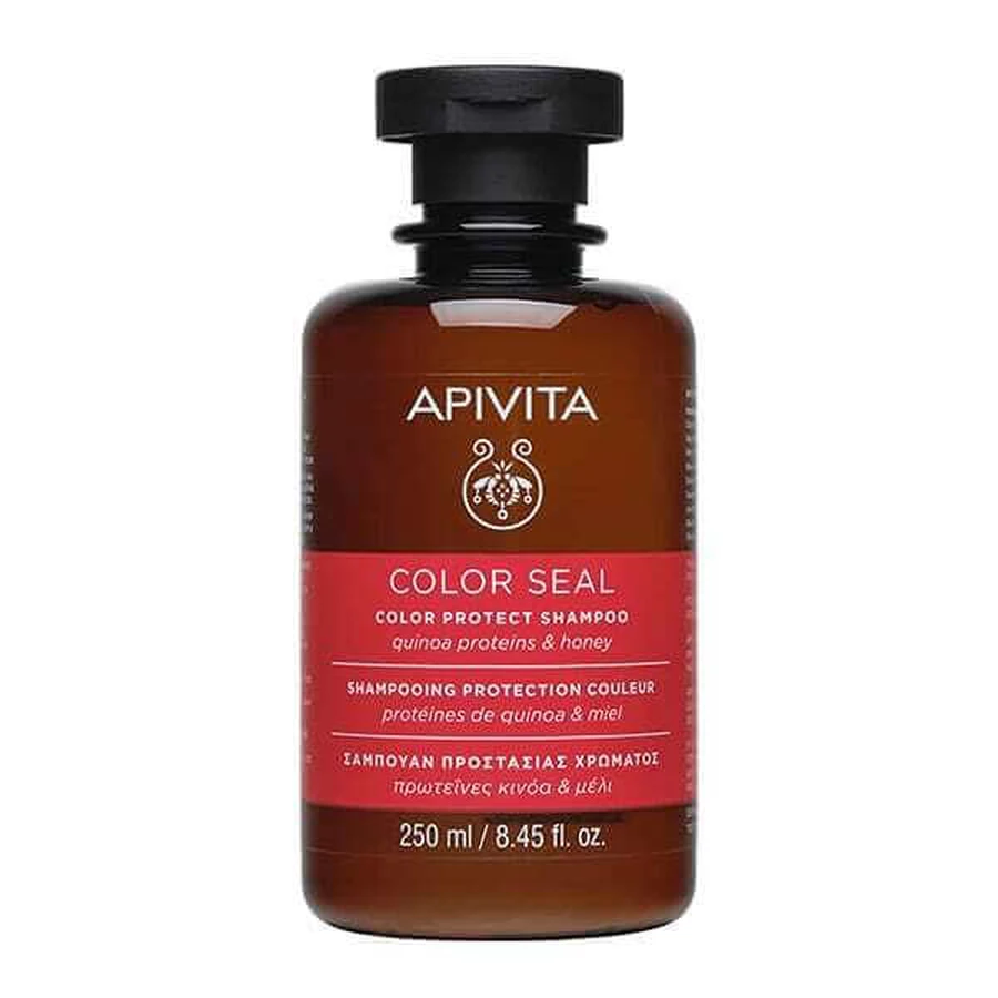 APIVITA Color Seal Color Protect Shampoo Farbschutz Shampoo Proteine Quinoa & Honig 250ml