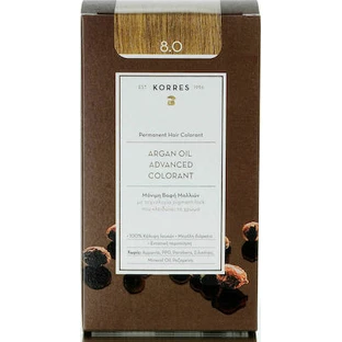 KORRES Argan Oil Advanced Colorant Hair Color 8.0 Blonde Light Natural