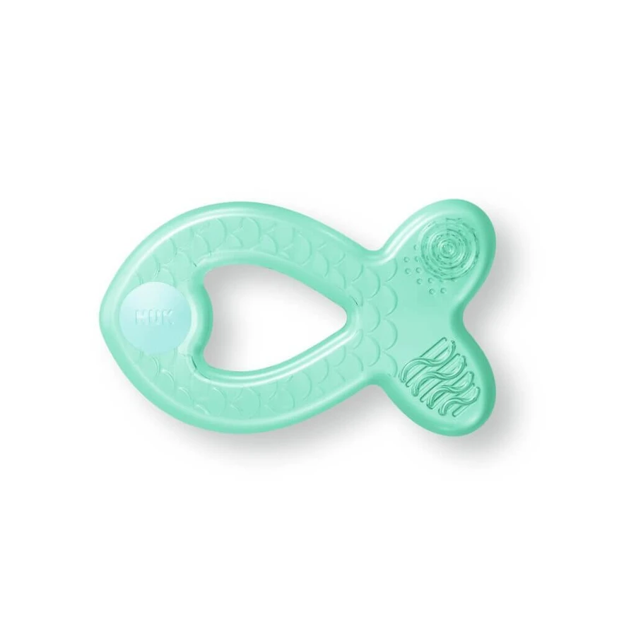 NUK Anillo de dentición Extra Cool "Pez" A partir de 3 meses En varios colores - Verde