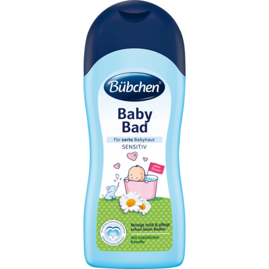 BUEBCHEN Baby Shower Gel for Sensitive Skin with Chamomile Extract, 1000ml