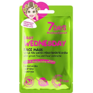 7DAYS Easy Wednesday Sheet Mask Moisturizing Mask With White Tea & Pear, 28g