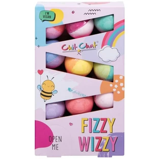 CHIT CHAT Fizzy Wizzy Bath Fizzers Geschenk-Set - Set mit Badebombe in 10 verschiedenen Düften 10x50gr