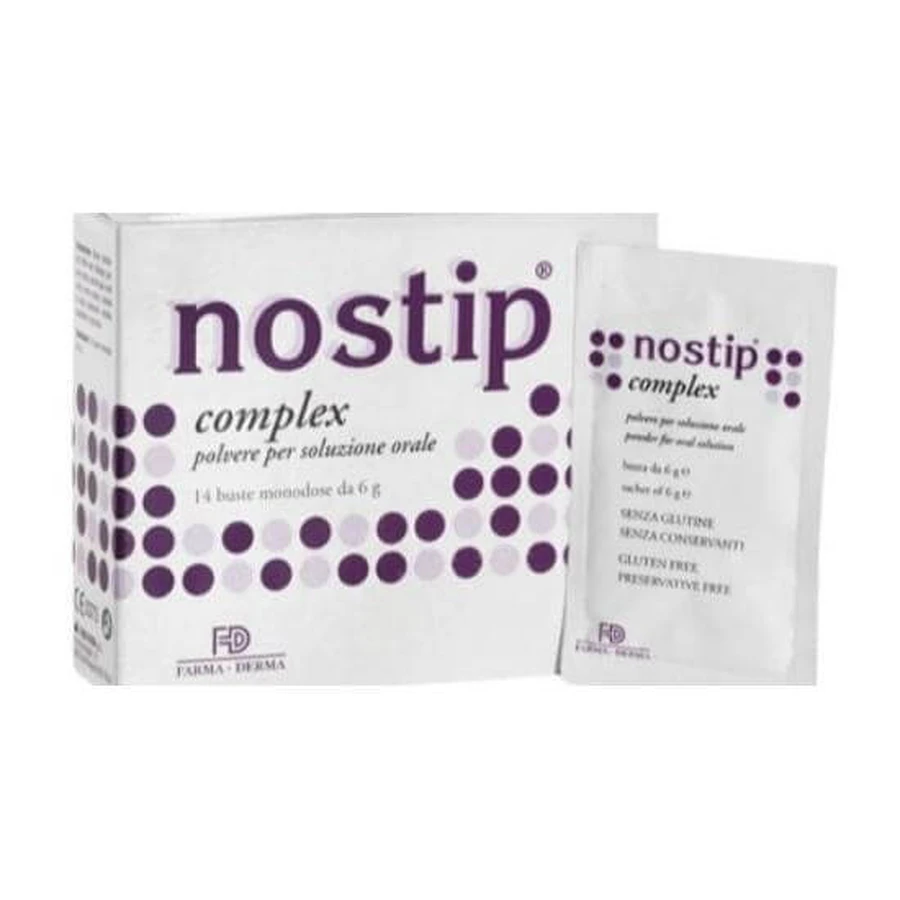 NOSTIP Complex Drinking Solution Powder Against Constipation 14 sachets x 6 gr