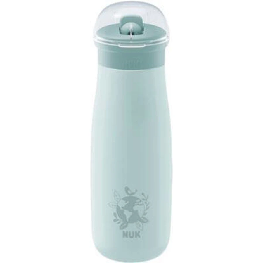 Vaso NUK Cup Mini-Me Flip de acero inoxidable para 12+ meses, con velcro [10.225.328].
