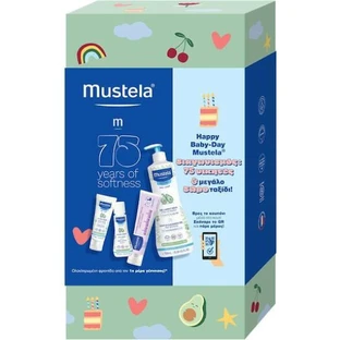 MUSTELA Promo Happy Baby-Day Gentle Cleansing Gel For Body & Hair 750ml & Diaper Change Cream 100ml & Hydra Bebe Facial Cream 40ml & Hydra Bebe Body Lotion 50ml & Car Sticker Baby On Board
