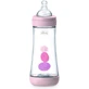 CHICCO Perfect 5 Kunststoff-Flasche mit Silikon-Nippel gegen Koliken ab 4 Monaten 300ml rosa [20235-10]