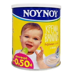 NOYNOY Vanillecrème met rijstmeel & melk vanaf 4 maanden 350gr