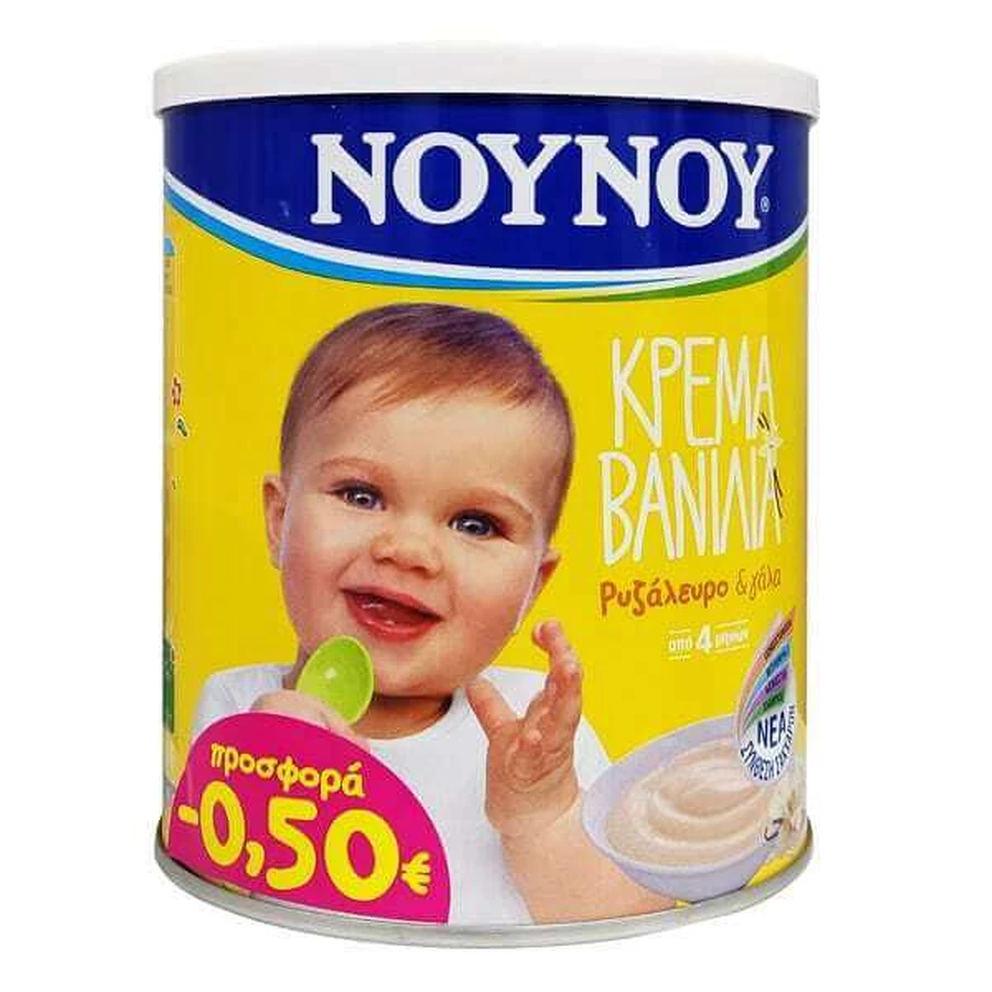 NOYNOY Vanillecrème met rijstmeel & melk vanaf 4 maanden 350gr