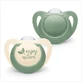 NUK For Nature Siliconen Fopspeen 0-6m 2 Stuks 10.730.762 - Groen
