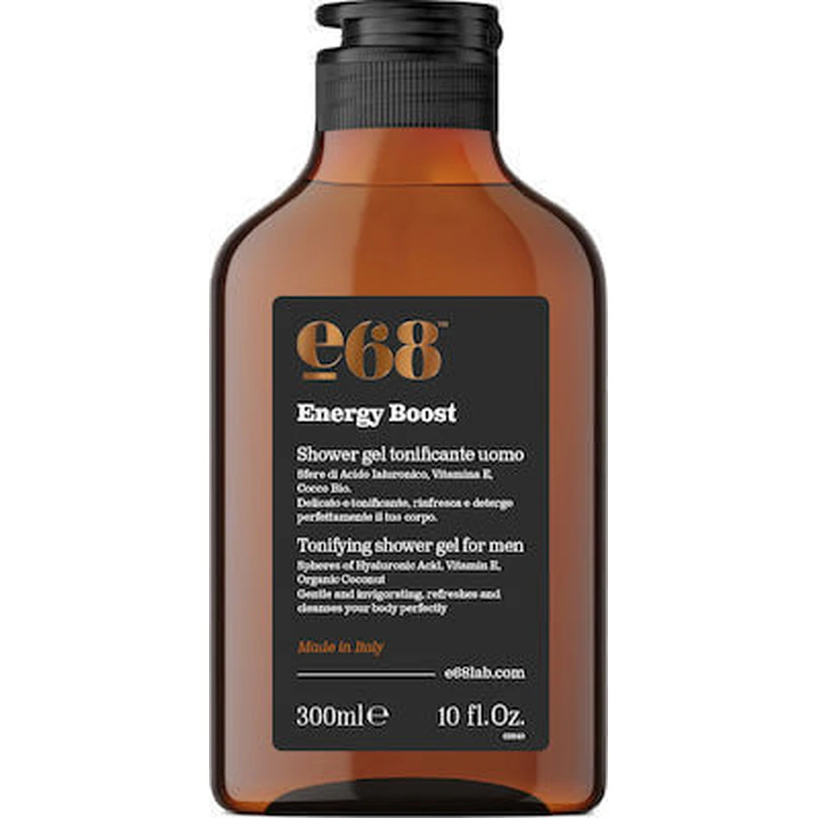E68 Energy Boost Tonificerende Douchegel Voor Mannen Tonificerende Douchegel Voor Mannen 300ml