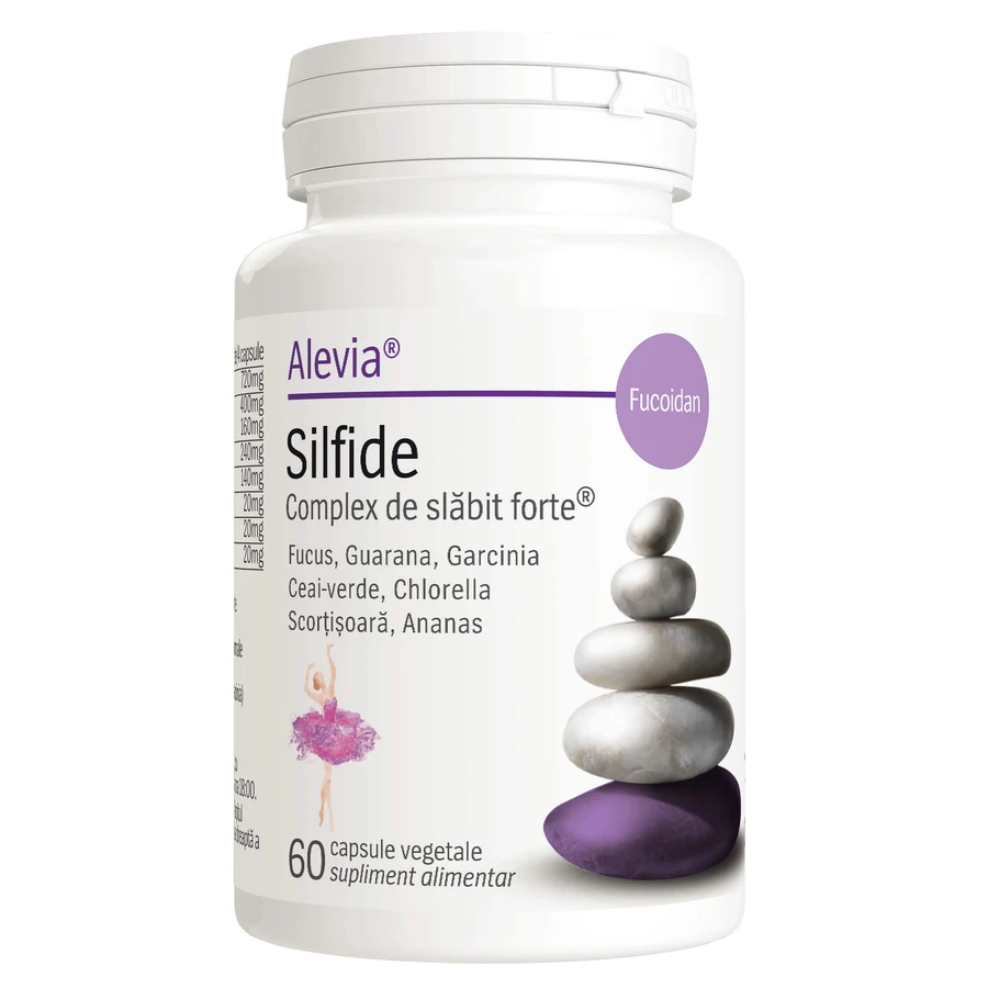 Silfide Complex Forte Fucoidan, 60 comprimidos, control de peso, Alevia