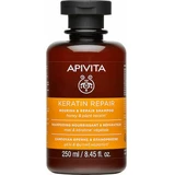 APIVITA Champú reparador de queratina Champú nutritivo y reparador para cabellos secos con miel y queratina vegetal 250ml