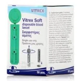 WIN MEDICA Lancettes Vitrex Soft Testeurs de glycémie 50 pièces