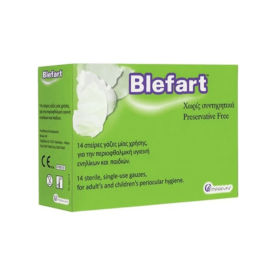 MAXYN Blefart Gasas desechables estériles x14