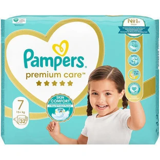 PAMPERS Premium Care No7 32 Piezas JUMBO