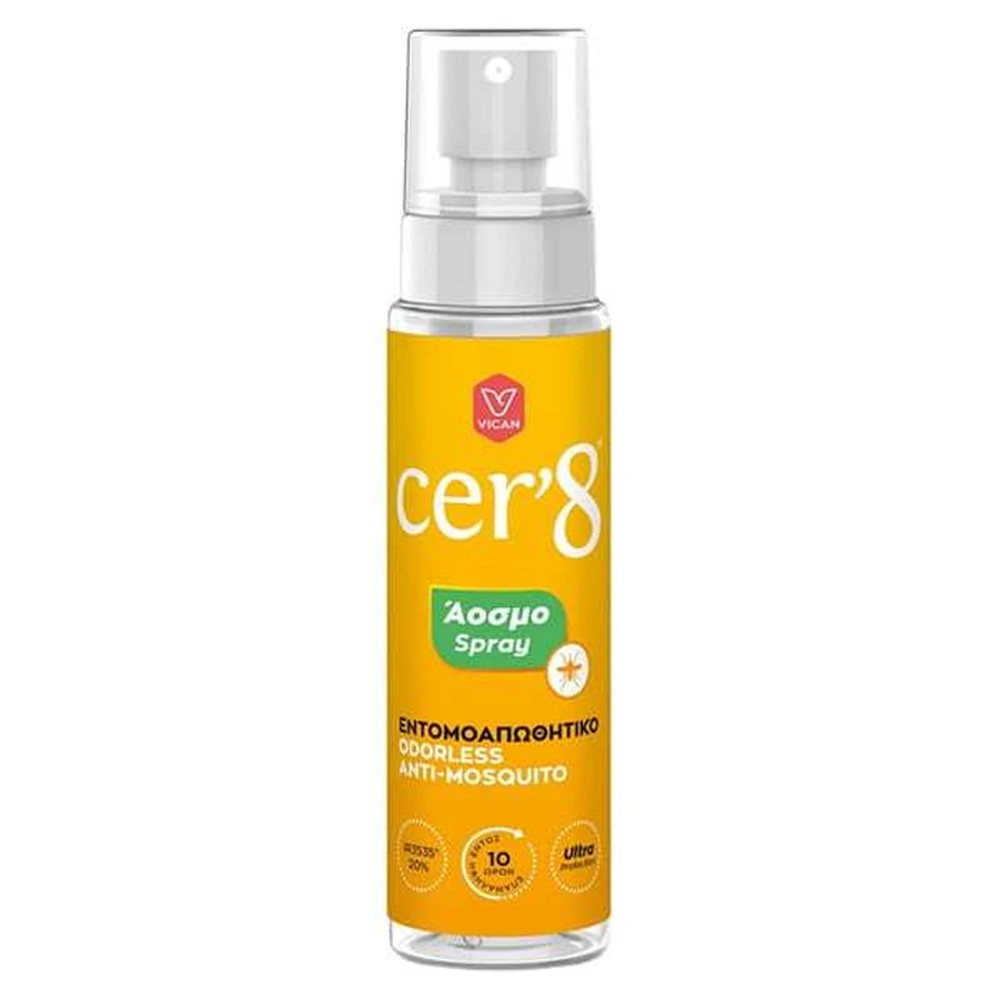 CER'8 Protection Spray, Odourless Insect Repellent Spray For Maximum Protection 100ml