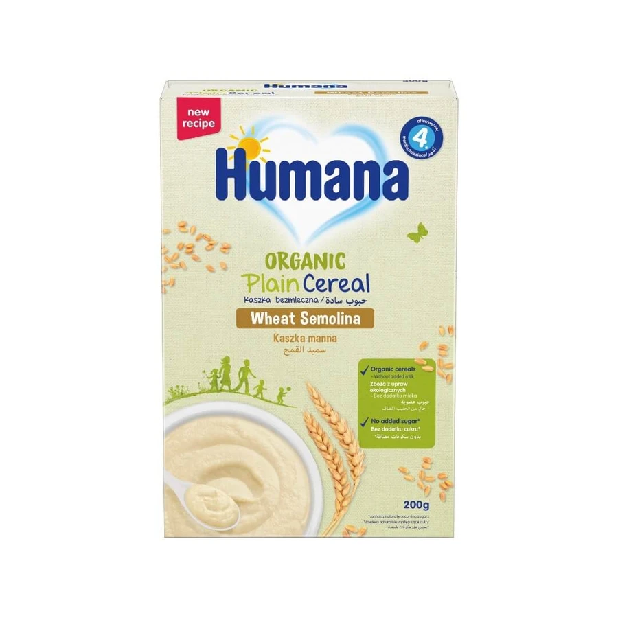 HUMANA Biologische Crème met Semiglue voor 4+ Maanden 200g