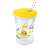 NUK Action Cup Drinkbeker met Rietje 12m+ 230ml In Verschillende Kleuren - Geel