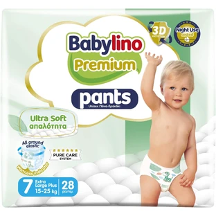 BABYLINO Culotte Premium Soft No 7 Pour 15-25kg 28 pièces