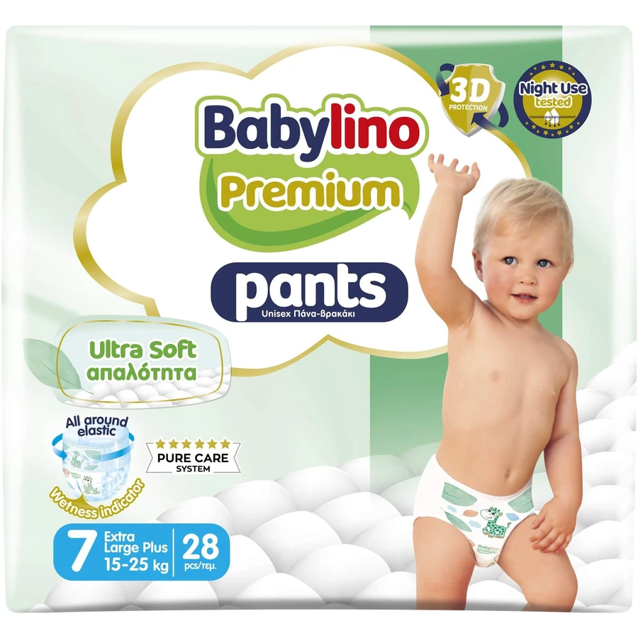 BABYLINO Culotte Premium Soft No 7 Pour 15-25kg 28 pièces