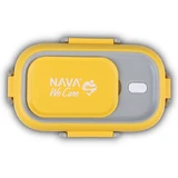 NAVA Stainless Steel Rectangular Food Container We Care Yellow 800ml (10-262-008)