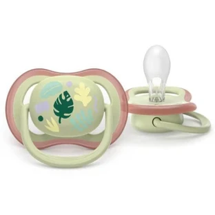 AVENT Silicone Ultra Air Fopspeen voor 6-18 maanden 2 stuks Unisex [SCF087/17]