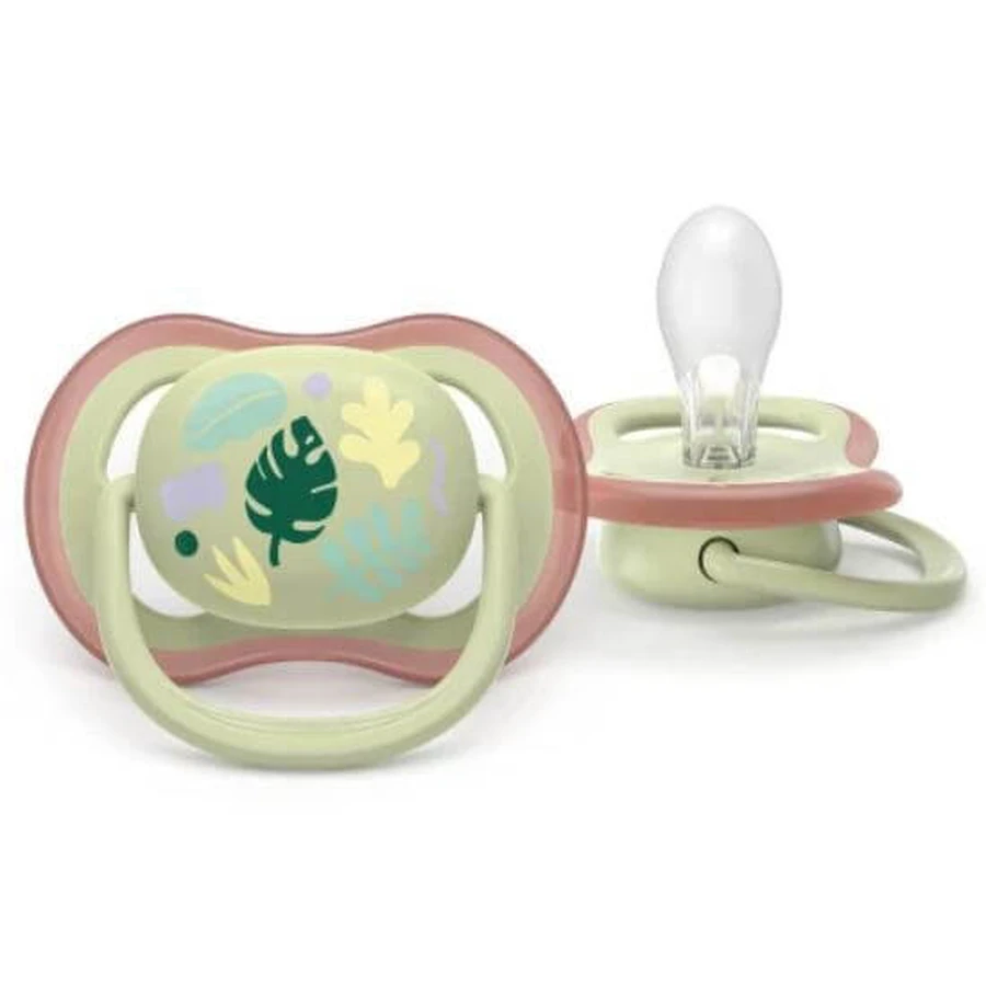 AVENT Silicone Ultra Air Fopspeen voor 6-18 maanden 2 stuks Unisex [SCF087/17]