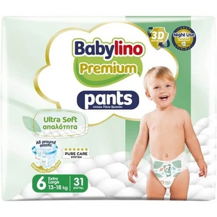 BABYLINO Pantalón Premium Soft No 6 Para 13-18 kg 31 Piezas