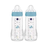 MAM Easy Active Kunststoff-Flasche mit Silikon-Nippel 330ml für 4+ Monate 365SBc