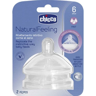 Chicco Natural Gevoel Speen Quick Flow 6m+ Stuks 08104720