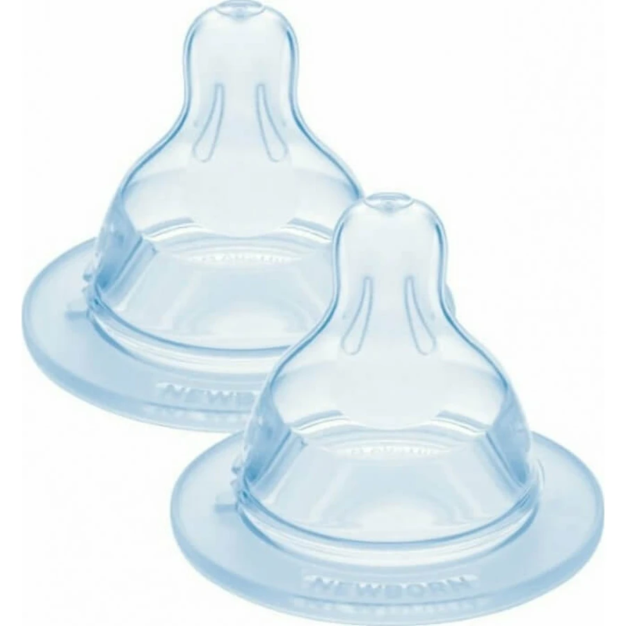MAM Silicone Very Short Flow Nipple for Bottle Size 0 0m+ x2