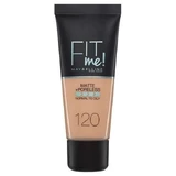 MAYBELLINE Fit Me Base de Maquillaje De Cobertura Natural Mate 30ml 120 Classic Ivory