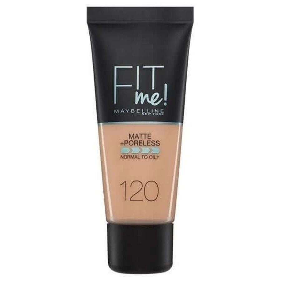 MAYBELLINE Fondotinta Fit Me per una copertura naturale opaca 30ml 120 Avorio classico