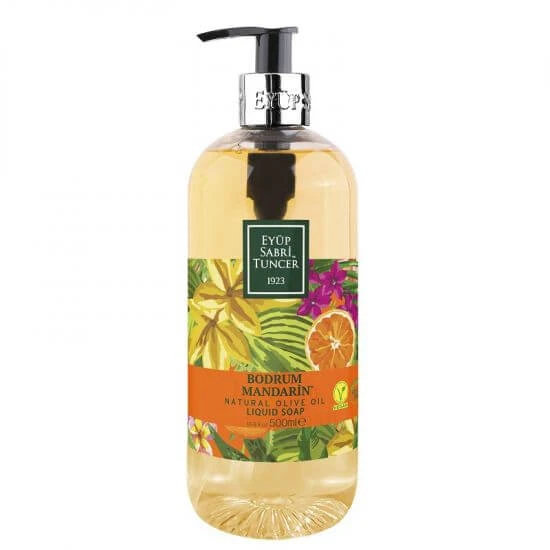 Natural Bodrum Mandarin Olive Oil Liquid Soap, 500 ml, Eyup Sabri…