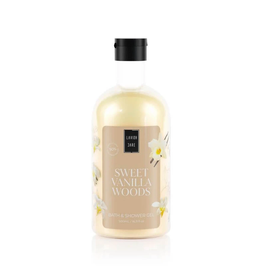 LAVISH CARE Süßes Vanilleholz Duschgel 500ml