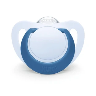 Chupete NUK Star Orthodontic de silicona para 6-18 meses - Azul-Azul