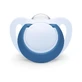 Chupete NUK Star Orthodontic de silicona para 6-18 meses - Azul-Azul