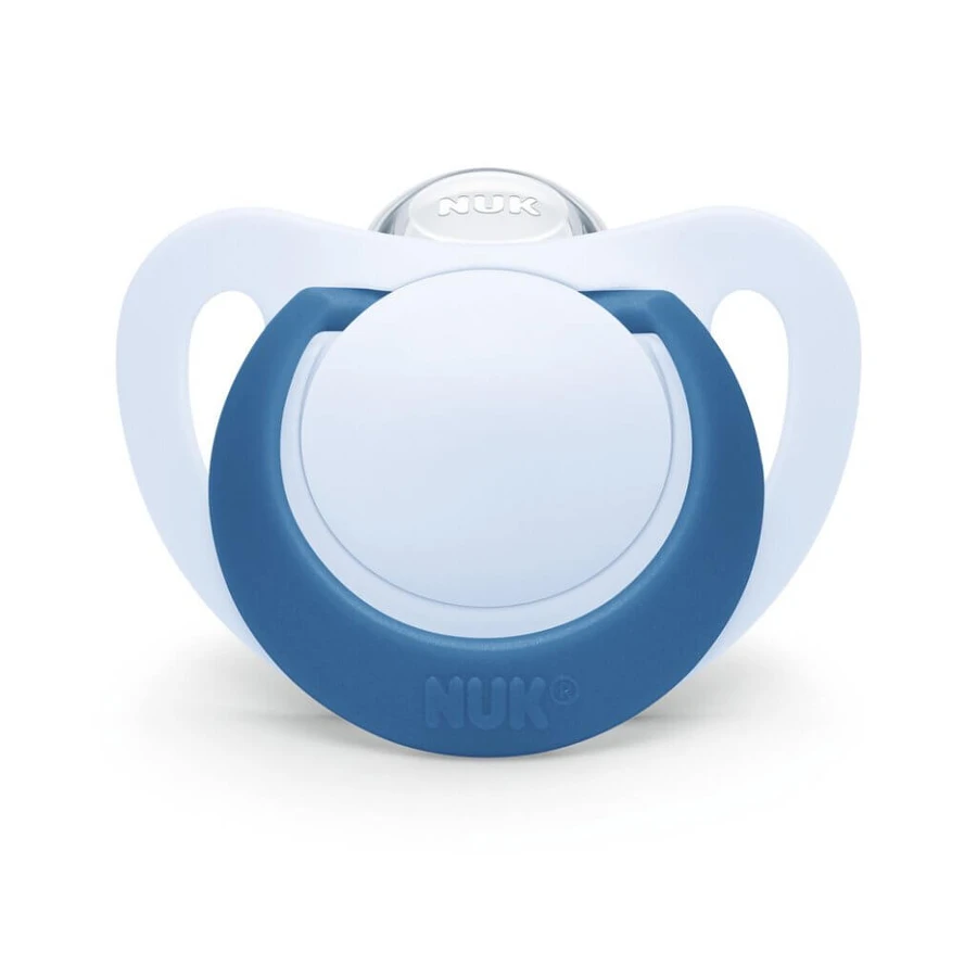 Chupete NUK Star Orthodontic de silicona para 6-18 meses - Azul-Azul