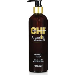 CHI Shampooing à l'huile d'argan - Shampooing à l'huile d'argan avec huiles pour cheveux secs et abîmés, 340ml