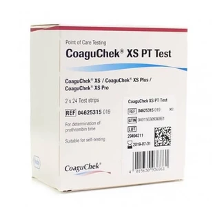 INR Test Kit for CoaguChek XS, 2 x 24 pieces, Roche
