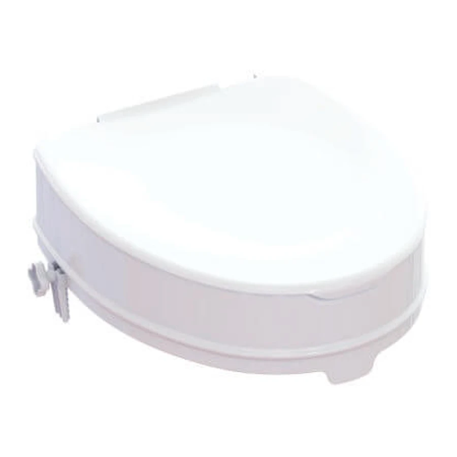 MOBIAK Élévateur de toilettes avec pinces et couvercle 15cm