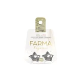 FARMA BIJOUX Subwire Ohrringe Runde Sterne Silber 17mm