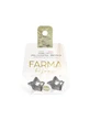 FARMA BIJOUX Pendientes Subwire Estrellas Redondas Plata 17mm