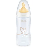 NUK First Choice Flasche Polypropylen Gummischnuller 0-6m 300ml in verschiedenen Farben - Weiß