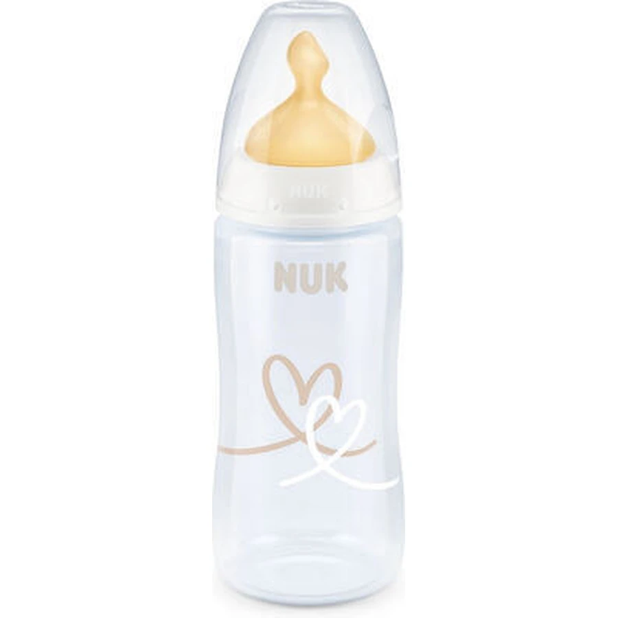 Biberón NUK First Choice Chupete Polipropileno Goma 0-6m 300ml En Varios Colores - Blanco