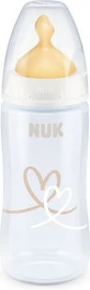 NUK First Choice Bottle Polypropylene Rubber Dummy 0-6m 300ml In Various Colors - White