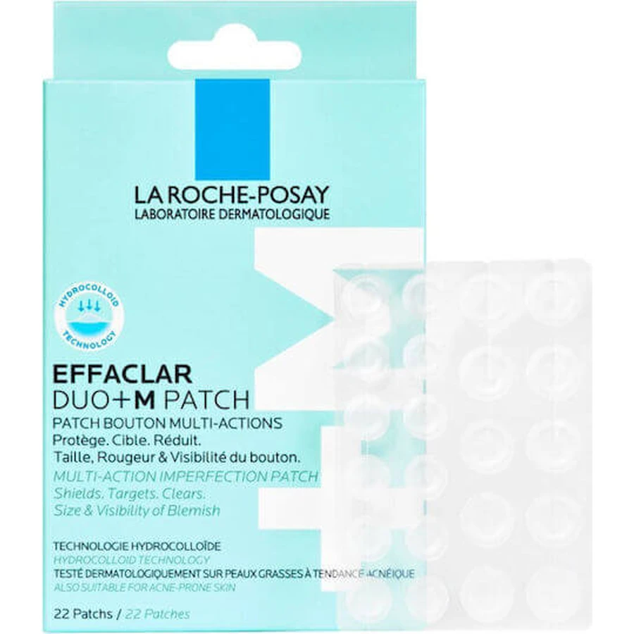 LA ROCHE POSAY Effaclar Duo+M PATCH Parche adhesivo multiacción contra las manchas 22 Piezas