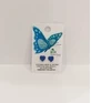INOPLUS Hypoallergenic earrings without Nickel Blue Heart with Strass